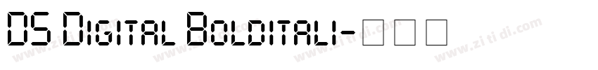 DS Digital Bolditali字体转换